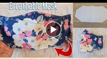 BREATHABLE 3D FACE MASK New Design EASY & QUICK TO SEW