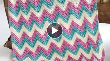 Crochet Chevron or Ripples in Any Size
