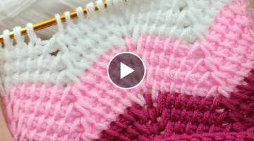 Super easy tunisian knitting pattern online tutorial for new learners