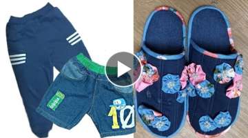 Turning Old Pants into Flipflops How to Make Home Sandals