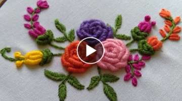 Brazilian Embroidery Bullion Knot Rose Embroidery