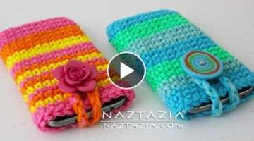 How to Crochet Cell Phone Pouch Case 