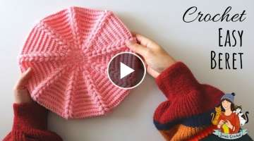 How To Crochet An Easy Beret Hat 