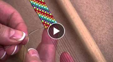 How to make bracelets with beads and string or thread tutorial
