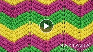 How to Crochet Tunisian Ripple Stitch Pattern