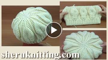 Crochet Leaf Stitch Hat CROCHET LEAF STITCH PATTERN
