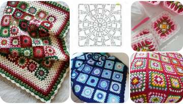 5 steps to crochet colored bedspreads