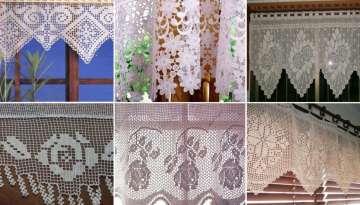 Timeless models of curtain lace