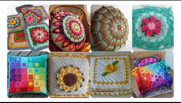 Knitting Cushion motif preparation