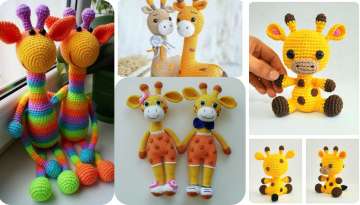 AMIGURUMI LARGE AND COLORFUL CROCHETED SOFT TOYS