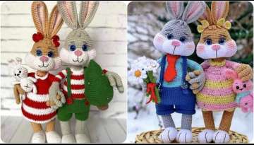 We are lucky that you give away a cute crocheted rabbit