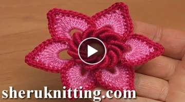 Irish Crochet Double Layered Flower Tutorial