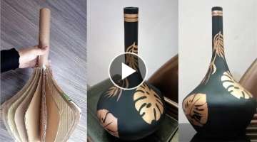 How to make vase - DIY Vase - DIY Cardboard Vase