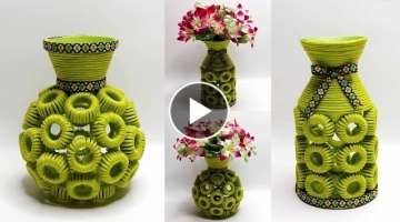  Plastic Bottle Caps Ideas Flower Vase 