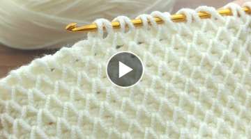 Tunisian knitting pattern explanation kolay Tunus işi bebek battaniyesi modeli