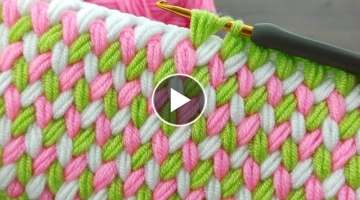 Super Easy Crochet Baby Blanket For Beginners online Tutorial 