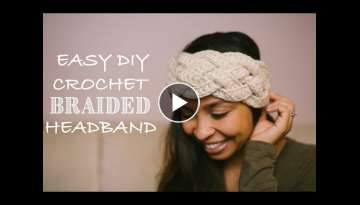 Crochet Five Strand Braided Headband