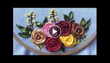 D.I.Y Ribbon Embroidery Rose