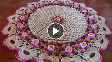 Crochet Flower Doily/Thalipos Design || Part ~1(flor dé maracuja)