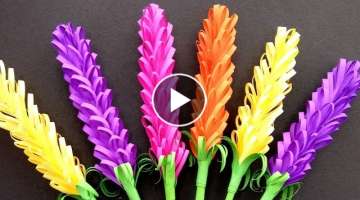 How to make Beautiful lavender paper flowers