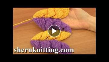 Knit Wheat Ear Stitch Pattern Tutorial 