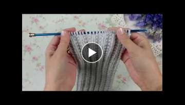 Knit brioche stitch teknique 