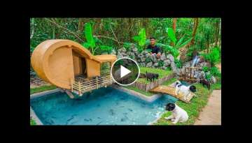 Rescue Abandoned Puppies Building Dog House Villa And Fish Pond For Catfish