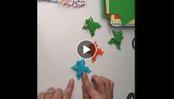 How to make origami frog