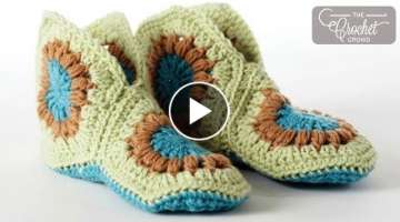 Crochet Granny Slippers