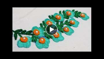  Neckline Hand embroidery 