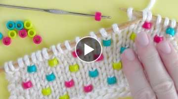 HOW TO KNIT BEADS Knitting Technique