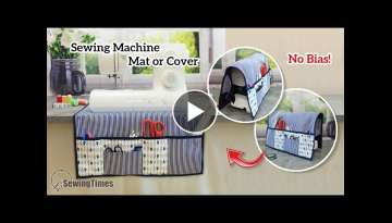 DIY Sewing Machine Mat or Cover How to make a pad without bias tape