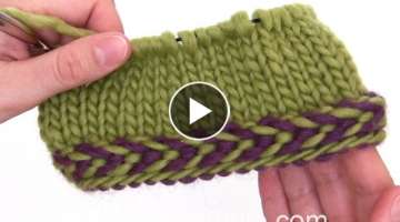 How to knit a braided edge